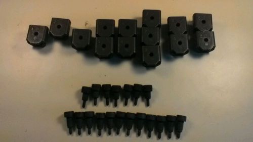 Lot of 14 numbered blade clamps and 7 1/4&#034; and 12 3/8&#034; blade screws for sale