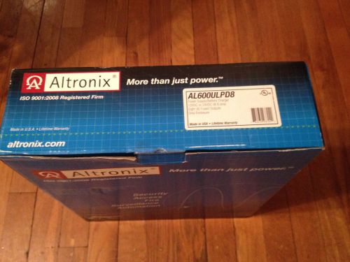 Altronix AL600ULPD8 8 Fused Output Power Supply/Charger 12/24VDC w 2 batteries