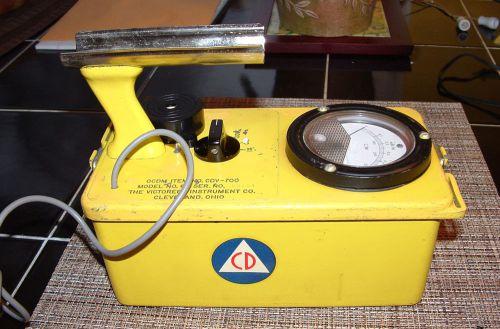 Victoreen CDV-700 No. 6a Radiation Geiger Meter For Parts/Not Working