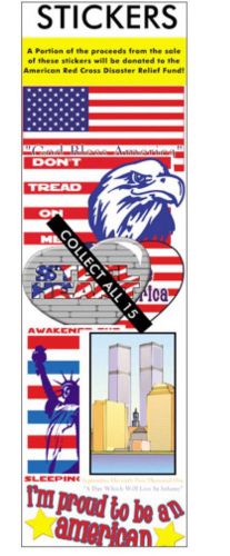 Patriotic American Flag USA vending Machine stickers tattoos 300 per box.