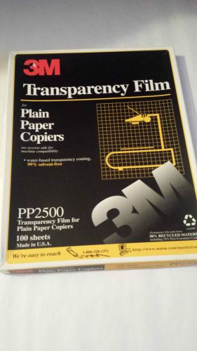 78 Transparency Film for Plain Paper Copiers Transparencies 3M  PP2500