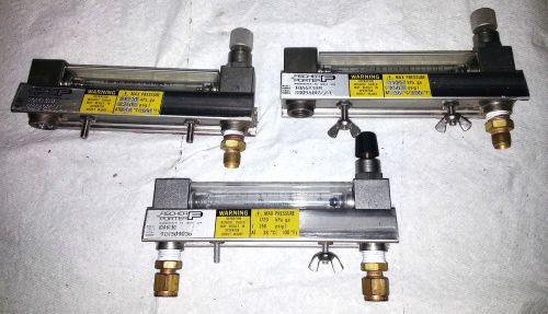 Lot of 3 Fischer &amp; Porter Flow Meter 250 PSI Model No 10A6130 10A6131M