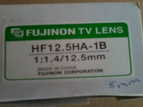 FUJINON TV LENS HF 12.5 HA-1B 1:1.4/12.5mm