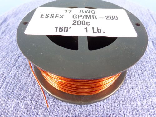 17 awg...enameled magnet wire.....200c..1 lb....17 ga..essex...free  shipping for sale