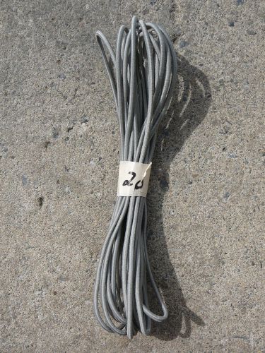 Silver micro nylon coated rubber rope shock cord 1/8&#034; x 20&#039; mini bungee cord for sale