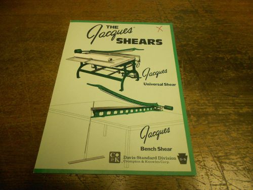 Jacques Board Shear sales Booklet-Bookbinding