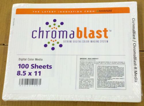 NEW &amp; UNOPENED ChromaBlast Heat Transfer Paper 8.5 x 11 - 100 Sheets