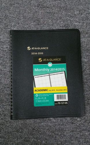 at glance monthly planner 2014 brand new 70-127-05 6 7/8&#034; x 8 3/4&#034; july14-dec15