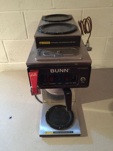 Bunn Coffee Maker Commercial 3 Warmers &amp; Hot Water CW Series