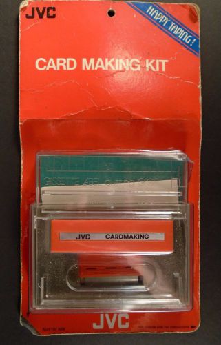 JVC Cassette Label Card Case Making Kit