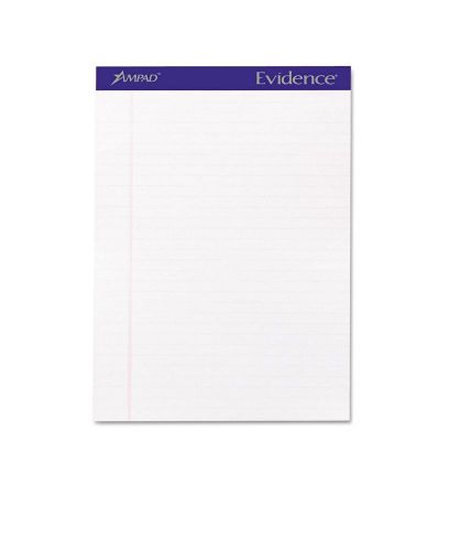Ampad Evidence Perf Top Legal Rule Letter White 50 Sheet Pads and Pack Dozen