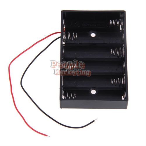1 Pcs 6x AA 9V DIY Battery Clip Holder Box Line Case Enclosed Box Switch Line