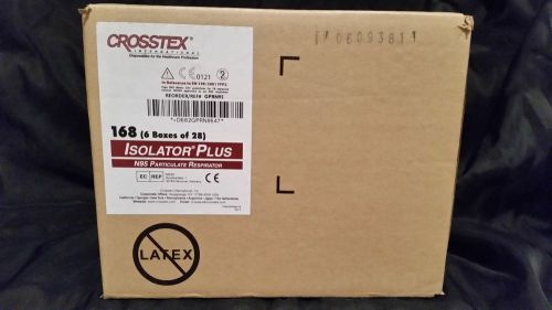 Case/168 CROSSTEX &#034;Isolator Plus&#034; N95 Respirators/Surgical GPRN95 Masks - NEW!