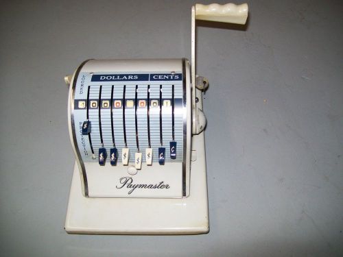 Vintage Paymaster Check Writer with Cover Series X-2000 pat. 1962