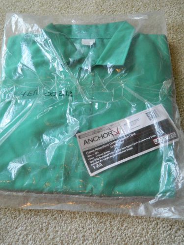 Brand new anchor ca-1200-m 2xl 30 inch green flame retardant welding jacket new for sale