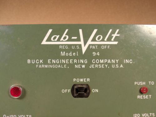 Lab-Volt Model 94 AC power supply fixed/variable
