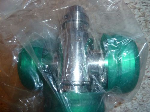 **new** varian 951-5017 stainless steel 2 3/4&#034; cf tee type manual valve all meta for sale