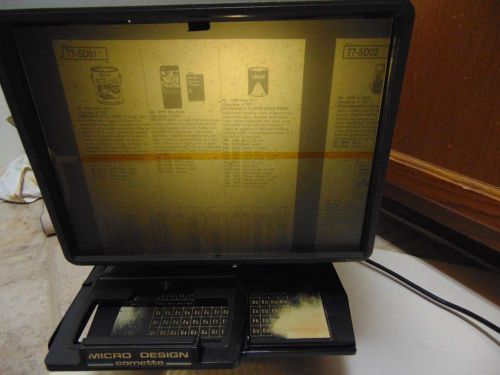 Micro design comette microfiche microfilm reader 120v 60 watt working condition for sale