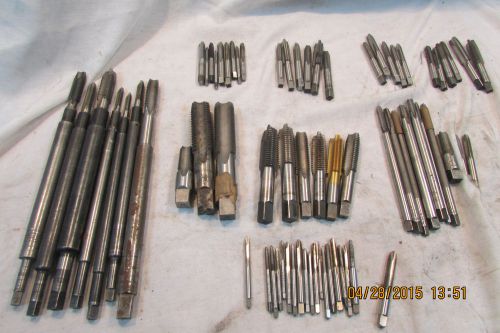 Machinists die-makers lot of 61 taps for sale