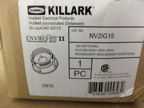 New Hubbell-Killark Incandescent Medium Base Socket NV2IG15 150 Watts