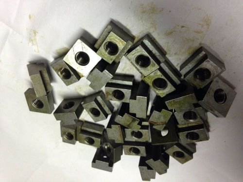 TEE SLOT NUTS, 1/2&#034;-13 THREAD, USED IN GOOD CONDITION, 4.50 LBS.