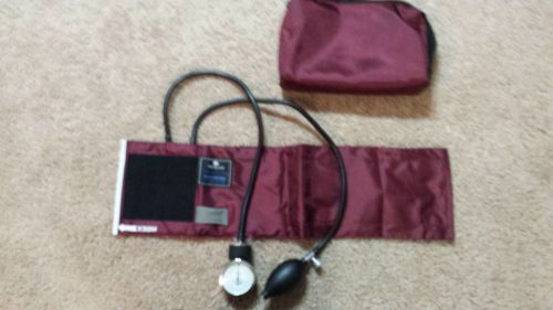 Mabis Match Mates Blood Pressure Cuff Adult Sphygmomanometer Burgundy color