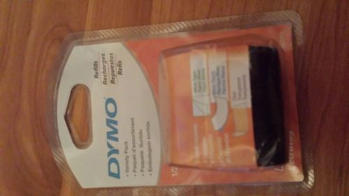 3 PK Dymo Letra Tag Variety Pack Refill Tapes Label Makers