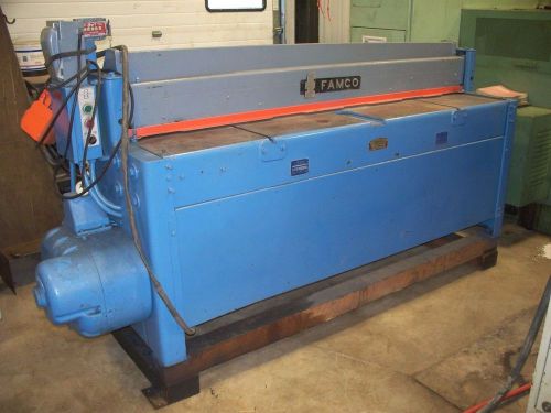 #9442: Famco 6? 14ga Mechanical Shear Fabrication Equipment Used