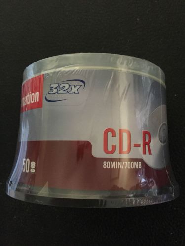IMATION CD-R Discs 700MB/80min 52x Spindle Silver 50/Pack NEW SEALED