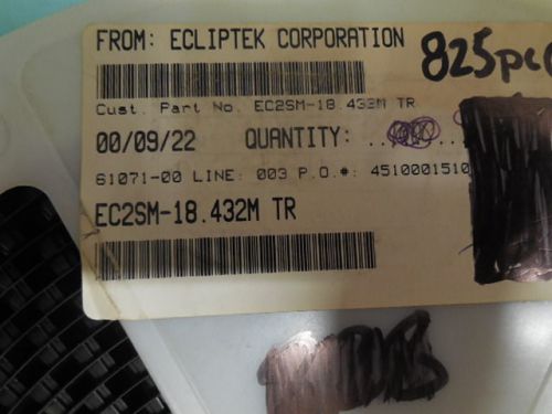 825 PCS ECLIPTEK EC3SM-18.432M TR