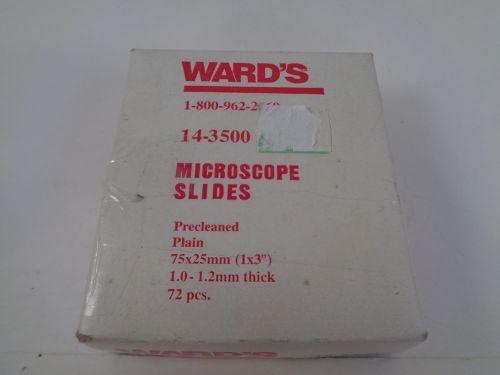 Ward&#039;s (Model:14-3500) Microscope Slides Precleaned Plain - 72pcs