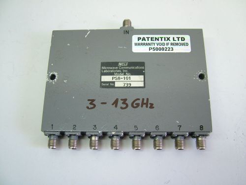 8 Way Splitter 3 -13GHz SMA RF Combiner / Splitter PS8-101