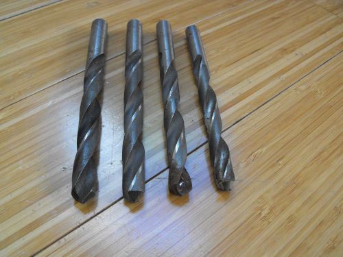 OLD MORSE TWIST &amp; M CO DRILL BITS 31/64, 15/32, 1/2 &amp; STANDARD TOOL CO BIT 7/16