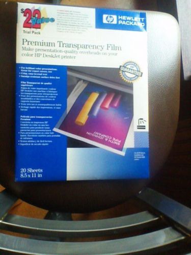 Pack of 20  HP Premium Transparency Film 8.5 x 11