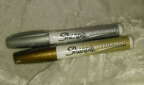Sharpie Poster Paint, Water Base 2CD Gold Silver Med (Sharpie 36968PP) - 2/pk