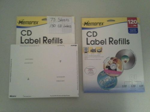 Memorex CD Labels Refills &#034;READ DESCRIPTION&#034;