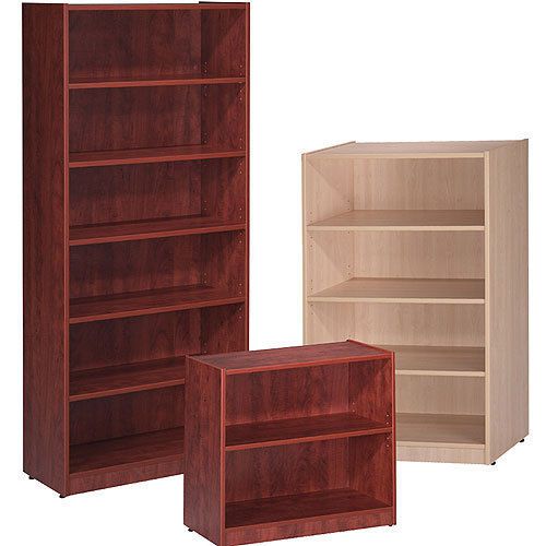 OFFICE BOOKCASES Cherry Mahogany Maple 30&#034; 48&#034; 72&#034; Wood Wooden Contemporary NEW