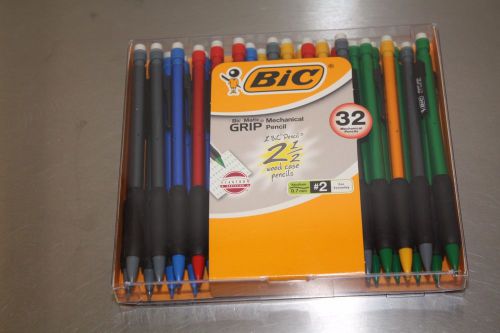 BIC Matic Grip Mechanical Pencil 32 Pack Ct 0.7 mm #2 Assorted Colors Mix