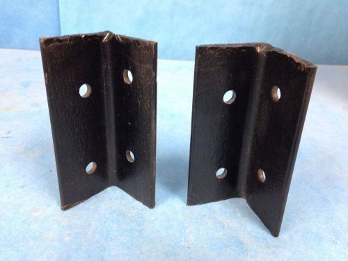 Steel right angle support bracket 5&#034; length lot of 2 for sale