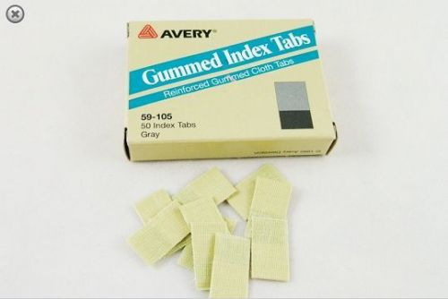 Avery Dennison Gummed Index Tabs Vintage Box of 50   trepo.org