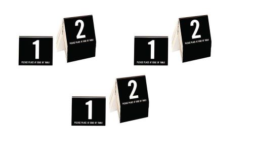 Plastic Table Numbers 1-20, 3 Sets, Black w/white number, Free shipping