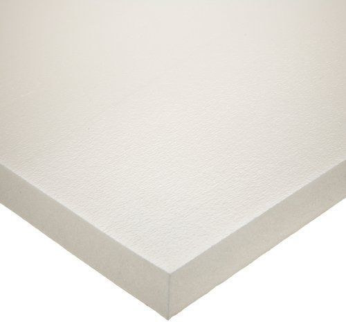 Silicone rubber sheet, white, 1/4&#034; thick, 12&#034; width, 12&#034; length, ul 94hf1/ul for sale