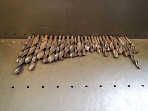 28 Pc Assorted Drill Bits Standard Metric Slotting 1/2&#034;- Straight Shank 9/16&#034; +