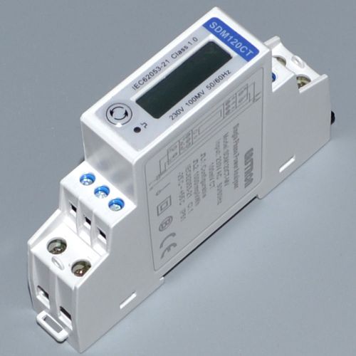 Sdm120ct-modbus multifunction 1p single phase din rail energy meter with rs485 for sale