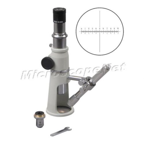Portable Shop Inspection Measuring Microscope 100X with Reticle Eyepiece