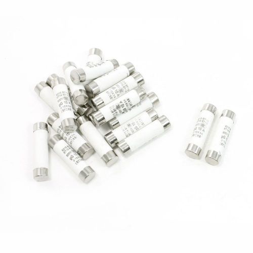 20 pcs 500v 10a 10x38mm cylindrical ceramic tube fuses link r015 rt14 rt18 rt19 for sale