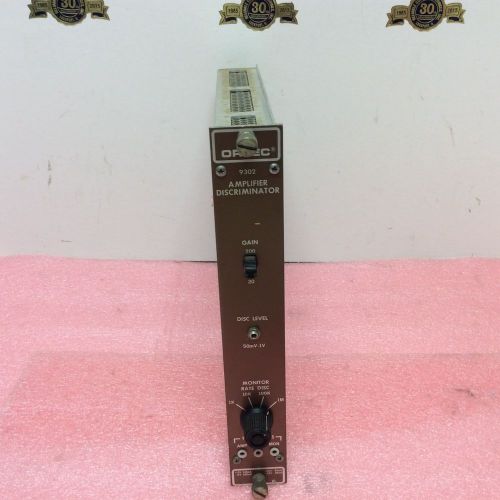 ORTEC EG&amp;G NIM computer module model # 9302 Amplifier Discriminator Bin Module