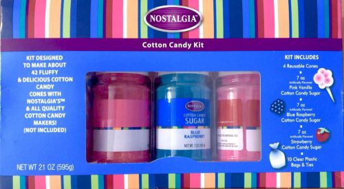 NOSTALGIA Cotton Candy Kit - 3 Flavors