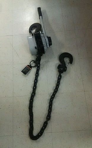 Roughneck 3-ton x 5ft. lever chain hoist. c-xyz for sale