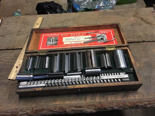 Dumont machinist tools  &#034;minute man&#034; keyway broach set  no. 1 standard extras for sale